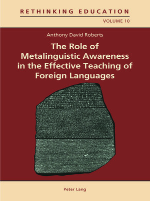 cover image of The Role of Metalinguistic Awareness in the Effective Teaching of Foreign Languages